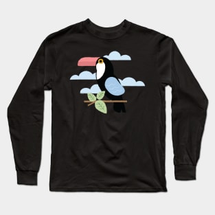 Happy Toucan Bird Long Sleeve T-Shirt